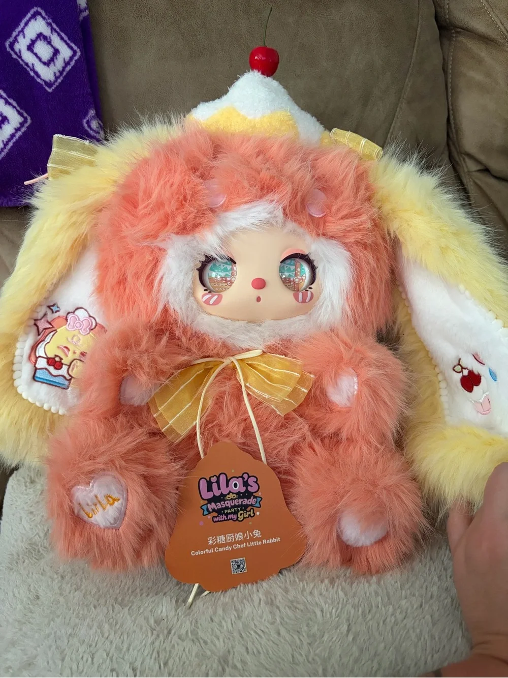 Lila’s Masquerade 600% - Colorful Candy Chef Rabbit Plush